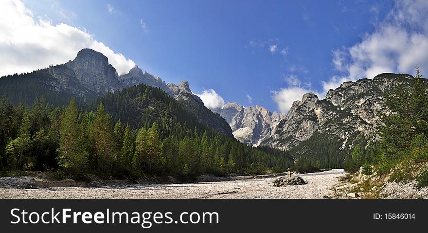 Landscape Dolomites of northern Italy