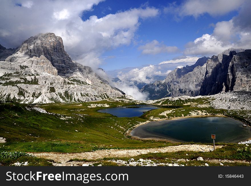 Landscape Dolomites of northern Italy