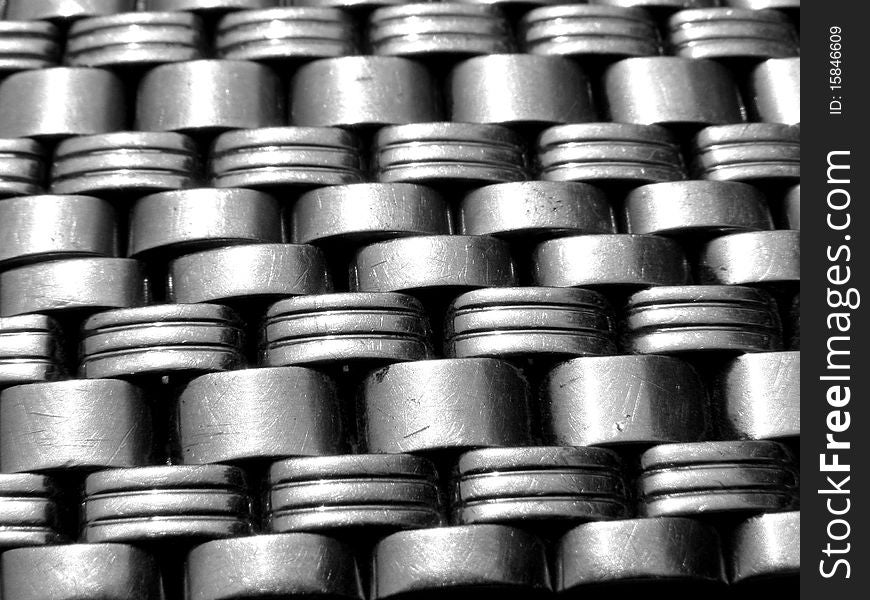 Detail photo texture of the metal bracelet background