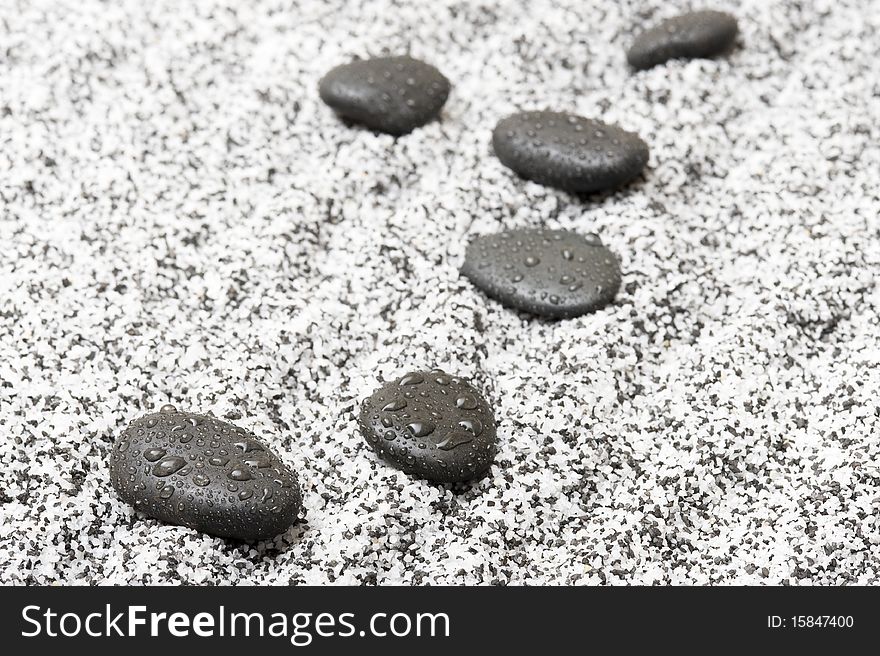 Background with sand. Grey stone. Background with sand. Grey stone
