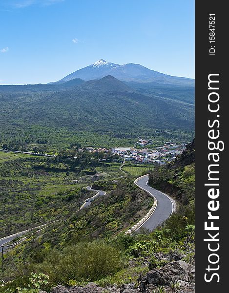 View from Cherfe panoramic viewpoint, Tenerife Island