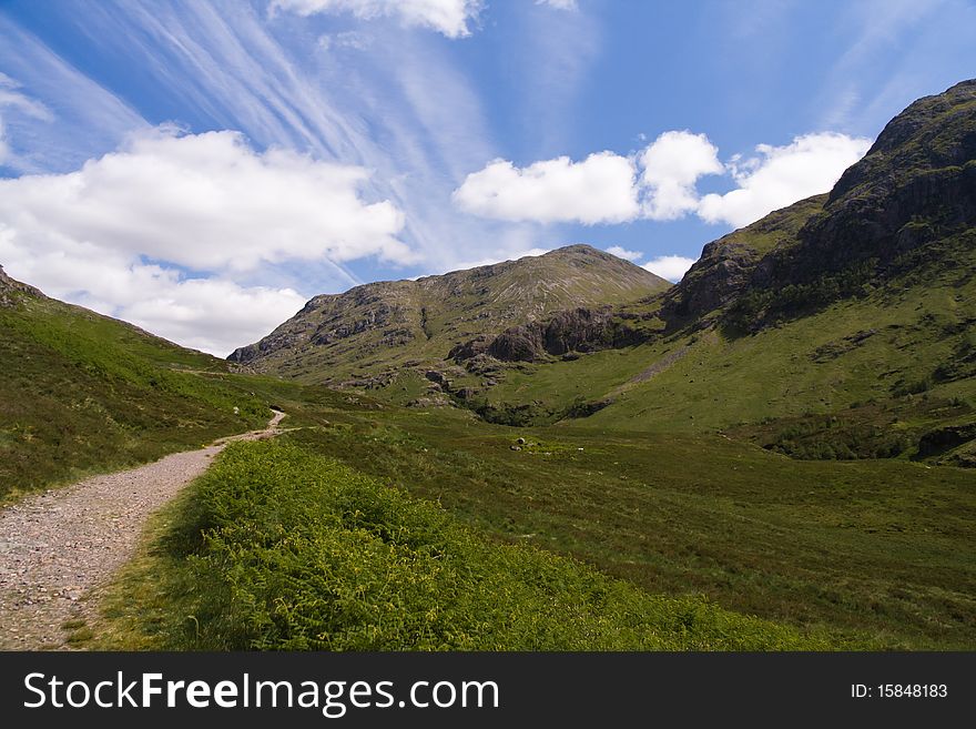 Path In Glen Coe, Scotland
