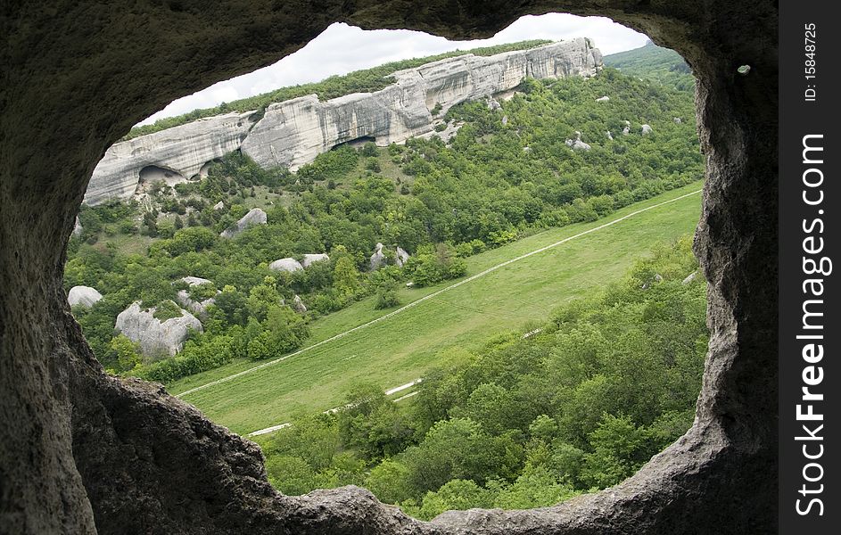 Mountain Landscape In Natural Frame