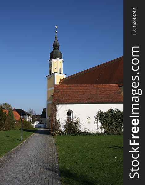 The church in Langquit (Germany)