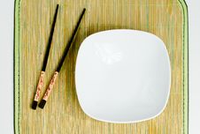 Chop Sticks And A Bowl Royalty Free Stock Photo Chop Sticks And A Bowl Royalty Free Stock Photo