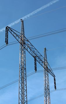 Electricity Pylons Royalty Free Stock Photo