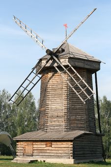 Old Wooden Windmill Stock Photo Old Wooden Windmill Stock Photo