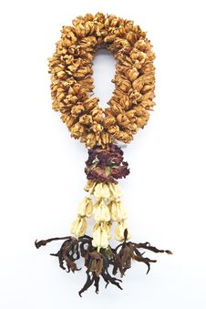 Thai Garland Dry Flower Handcraft Royalty Free Stock Images Thai Garland Dry Flower Handcraft Royalty Free Stock Images