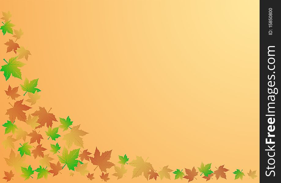 Vector Illustration An Autumn