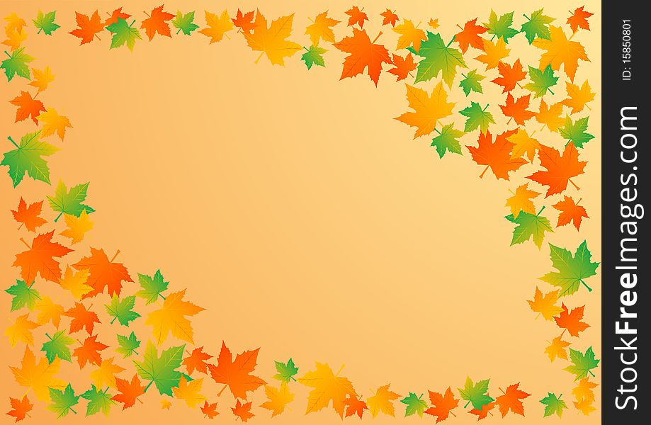 Vector illustration an autumn