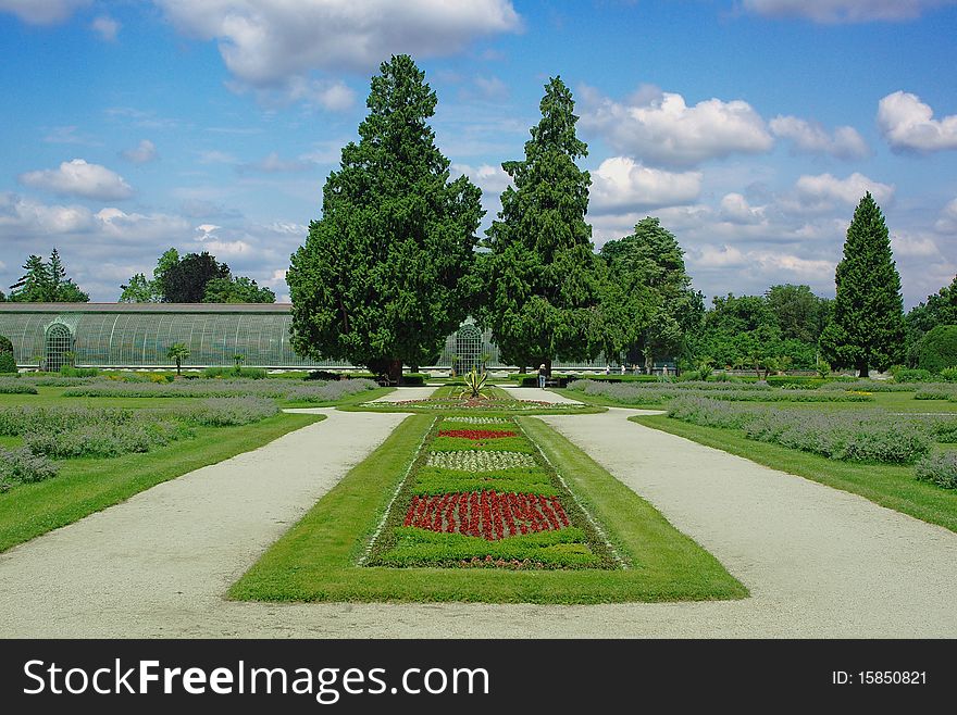 Park at Castle Lednice.South Moravia,Czech republic.Palace garden. Park at Castle Lednice.South Moravia,Czech republic.Palace garden.