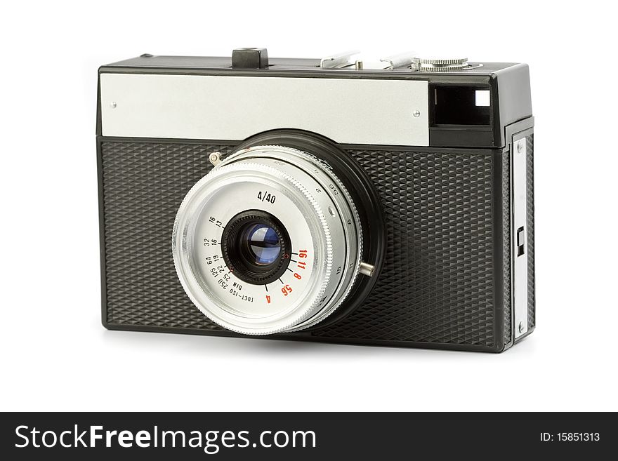 Vintage snapshot 35mm film camera. Vintage snapshot 35mm film camera