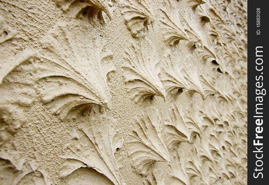 The texture of cement process by touch and pull