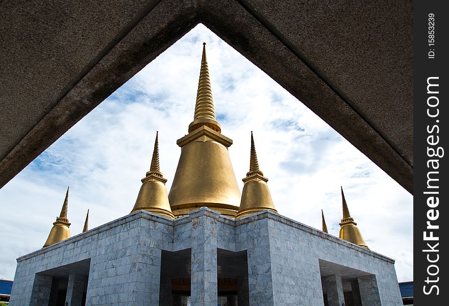 Thai art pagoda in thailand