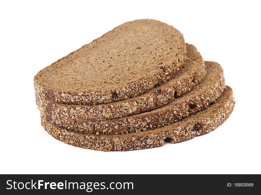 Bread on white background(isolated). Bread on white background(isolated).