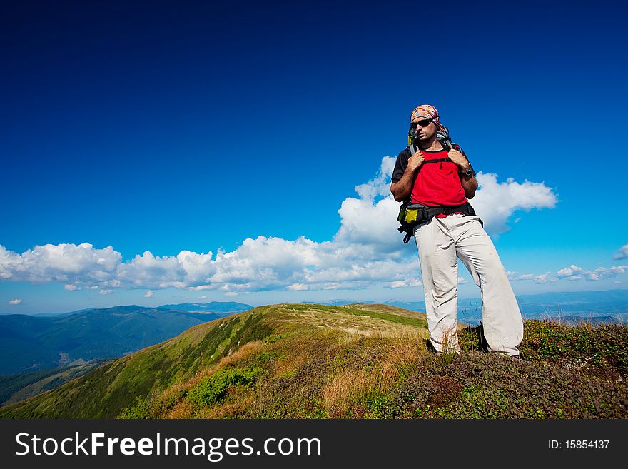 Hiking in the Carpathian mountains