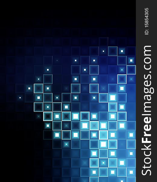 Electric background design from glowing rectangles. Electric background design from glowing rectangles