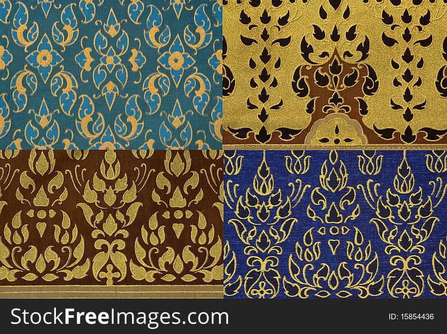 This picture is the Thai print cloth texture