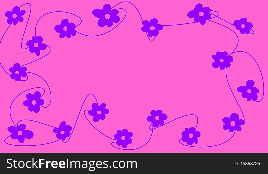 A lot of pink flowers on pink background. A lot of pink flowers on pink background