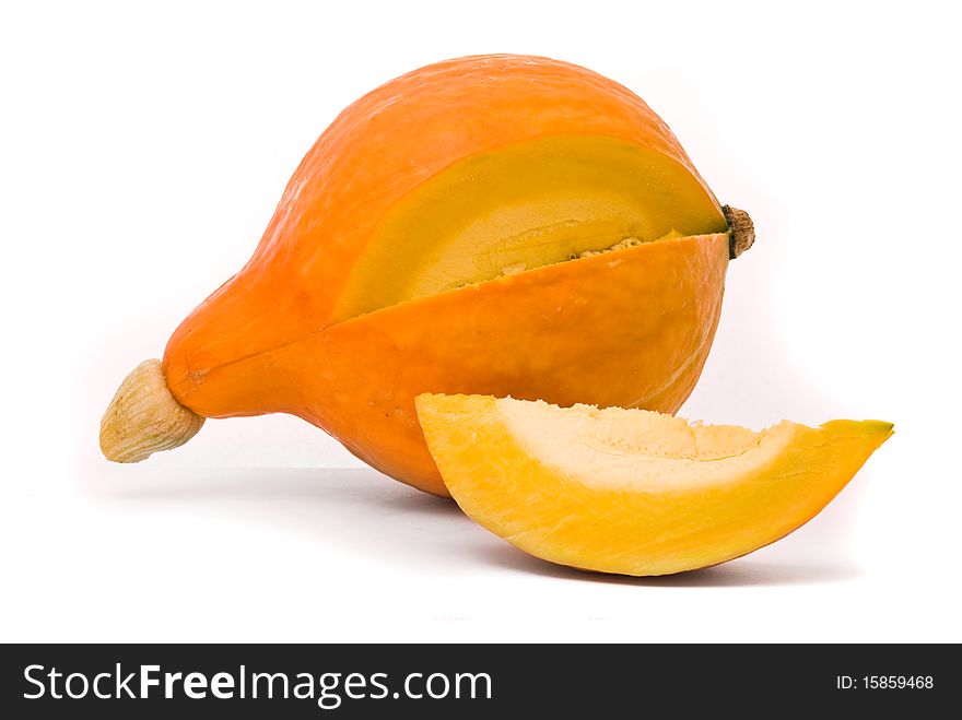 Pumpkin on a white background