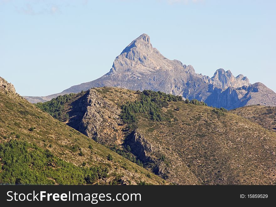 Mountain Range. Bernia Ridge