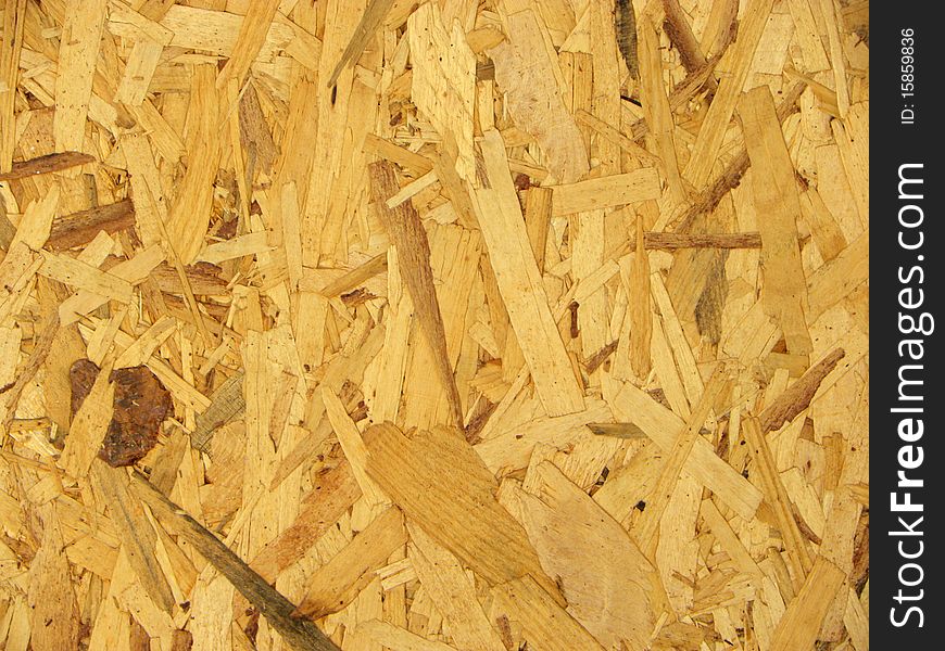 Photograph of a textured wood shavings clear