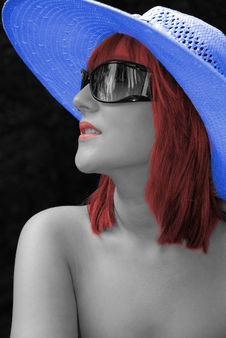 Beautiful Woman Tinted Image Royalty Free Stock Images