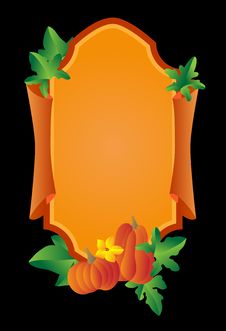 Background With A Pumpkin Royalty Free Stock Photography