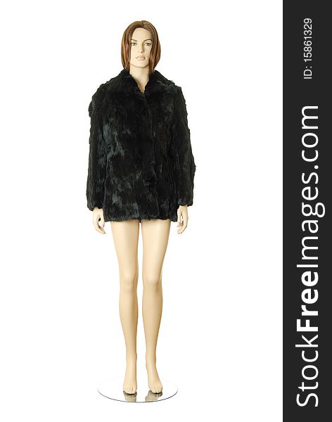 Short Fur Coat | Isolated