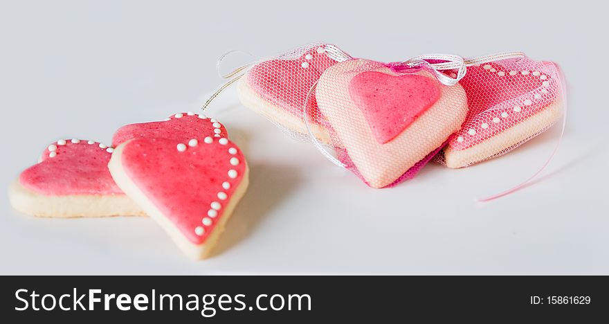 Heart shaped cookies. Perfect for Valentine's Day. Heart shaped cookies. Perfect for Valentine's Day