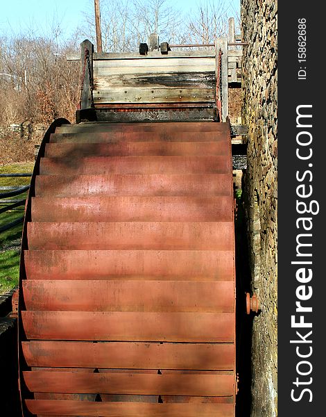 A historic grist mill image. A historic grist mill image