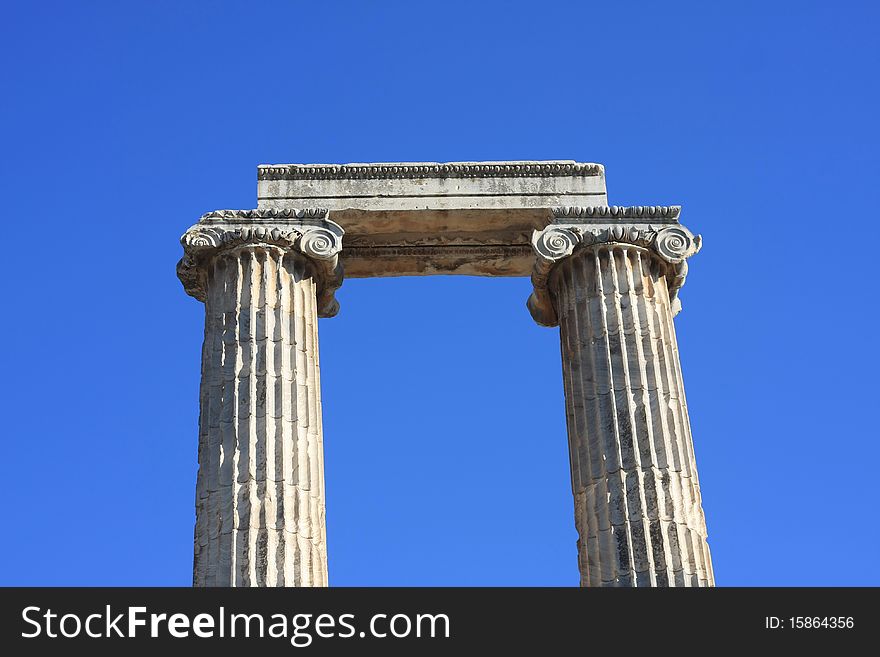 A view of  Temple of Apollo