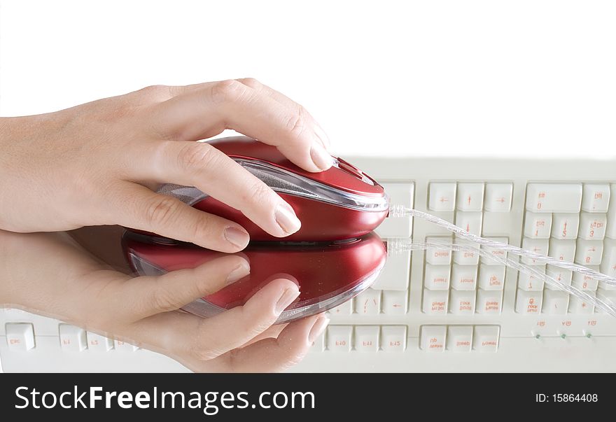 Computer Mouse In Hand
