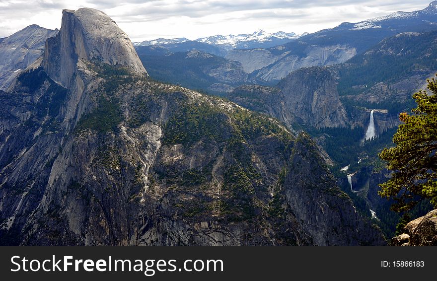 Half Dome And The Yosemite Valley