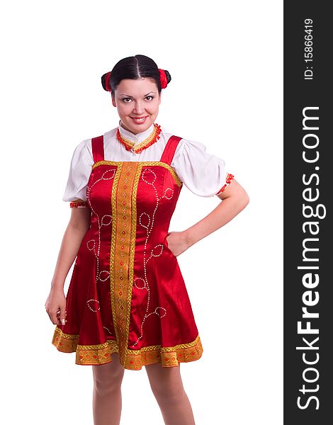 German/Bavarian girl with a traditional Oktoberfest Ma?krug. Smiling woman in Bavarian drindl. German/Bavarian girl with a traditional Oktoberfest Ma?krug. Smiling woman in Bavarian drindl