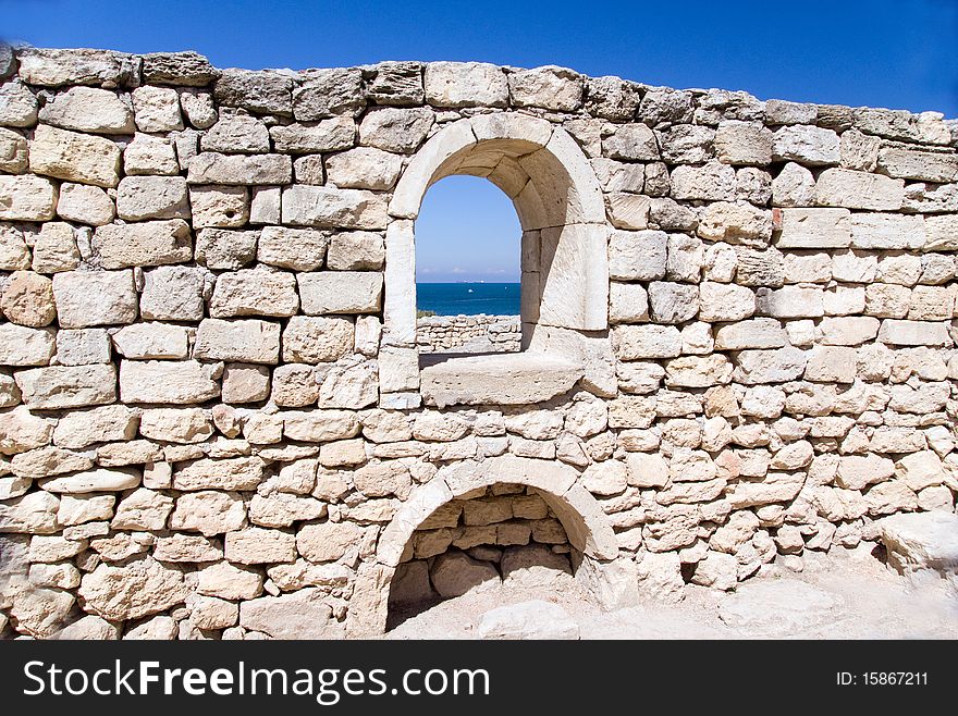 Ruins of ancient city. Crimea