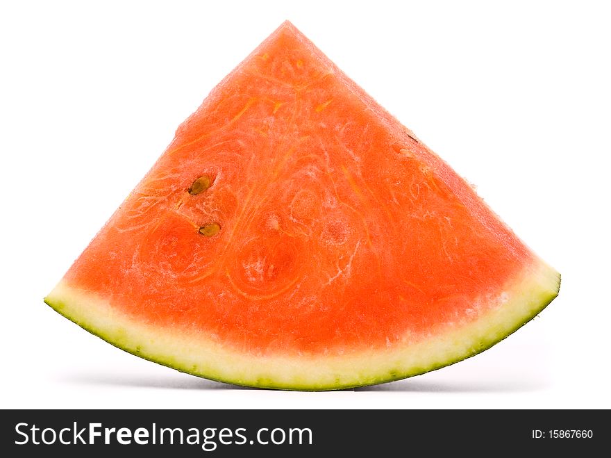 Slice of water-melon on a white background