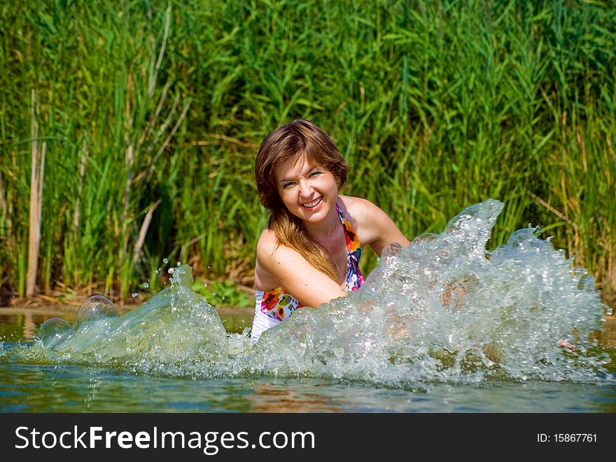 Beautiful Girl In Water
