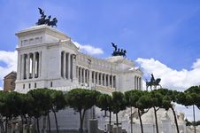 Monument Of Victor Emmanuel II Stock Images
