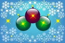 Christmas Background With Christmas Balls Stock Photography Christmas Background With Christmas Balls Stock Photography
