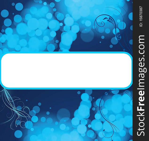 Blue Bubbles Copyspace Background