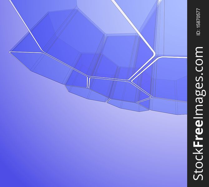 Abstract hexagon design for use as a background. Abstract hexagon design for use as a background
