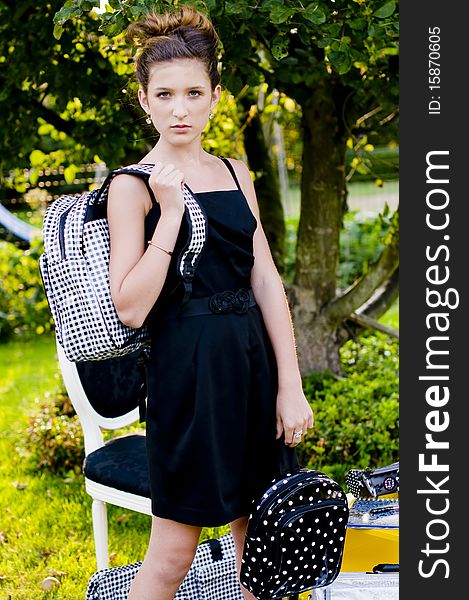 Back to school fashion showing bags and accessories