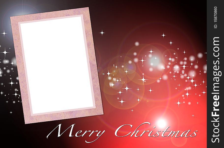 Ilustration of Christmas card to add your picture