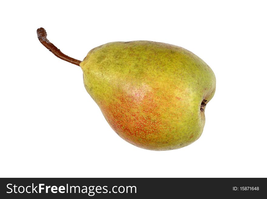 Pear on the white background. Pear on the white background.