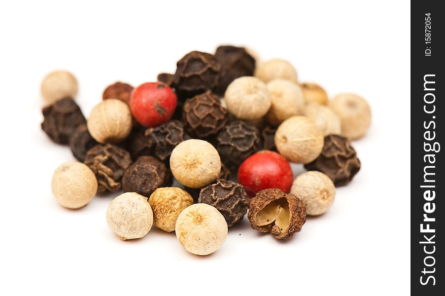 Fragrant spices isolated on a white background. studio. photo