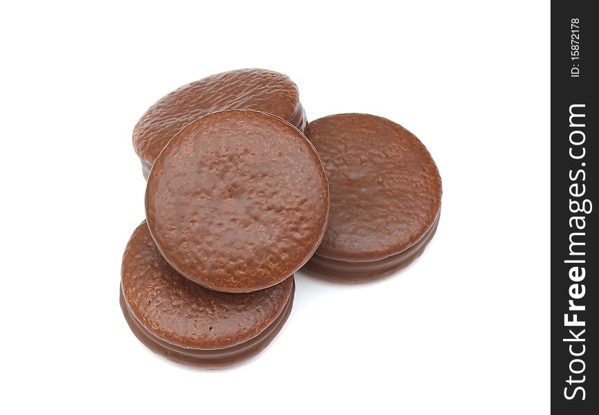 Sweets photographed in studio on white isolated background. Sweets photographed in studio on white isolated background