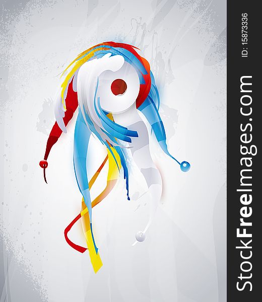 Abstract graphic, bright background in graffiti. Abstract graphic, bright background in graffiti