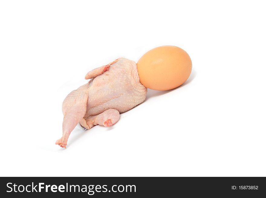 Cornish Hen With Egg Head