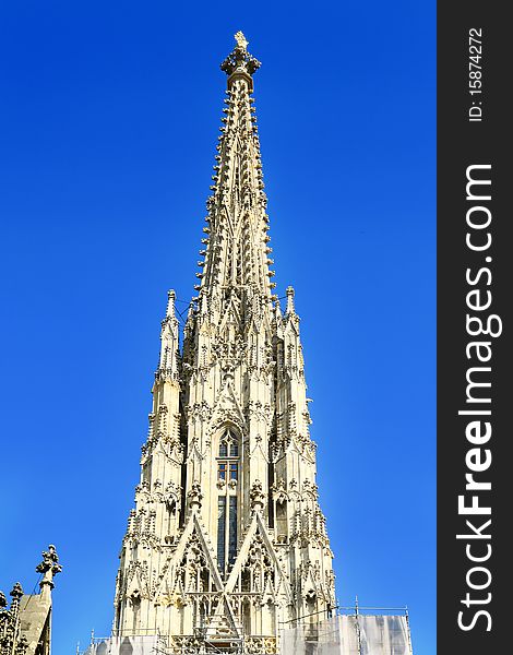 Details of the St. Stephen Cathedral's roof,Vienna, Austria.